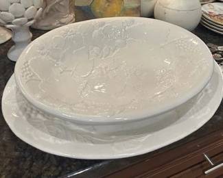 Serving Bowl and Platter