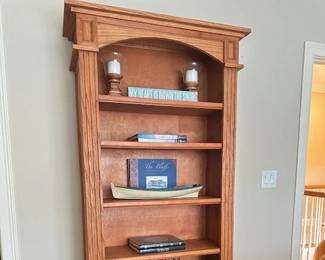 Handmade solid wood bookcase w/ lighting