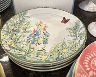 Pottery Barn Peter Rabbit salad plates