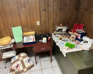 Sewing machines, patterns, sewing boxes and much more