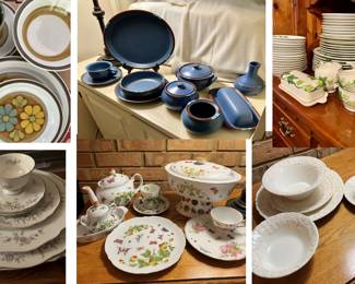 Madi Gras, Mesa Sky Blue, Franciscan Ivy, Sinfonette, Strawberries and Butterflies, Antique Grape White patterns