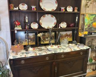 Beautiful antique furniture throughout the store to see
