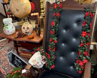 antique easy chair, adjustable