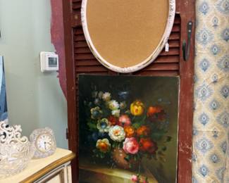 oils and vintage frames