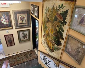 Art is everywhere throughout the store