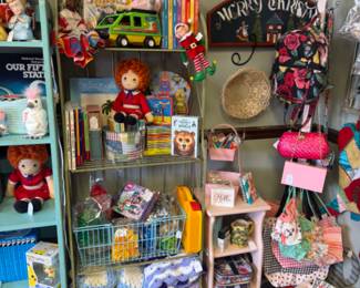 vintage toys and books