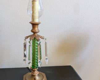 Electrified Pairpoint lamp with brass base