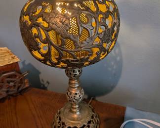 Brass Orb lamp
