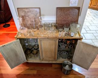 Ready to serve bar cart!