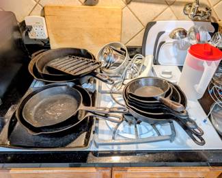 Cast iron and much more "old time" kitchen stuff