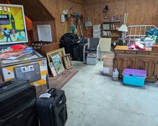 An oversized garage full of anything and everything!