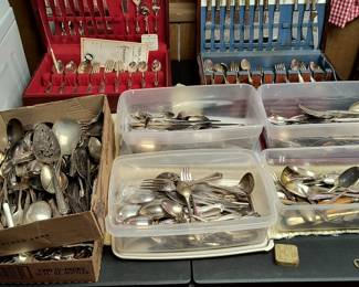 Silver plated flatware