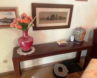 A beautiful carved console table