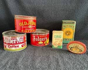 Antique Collectible Tins from Way Back in the Day