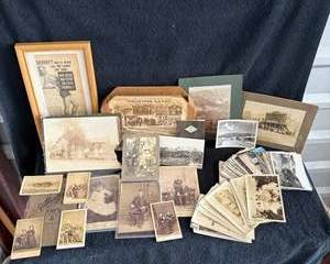 Historical Memorabilia Collection Including Frontier Days Ephemera and Early 20th Century Portraits