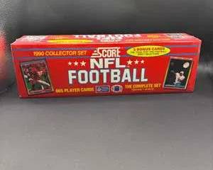 1990 Score NFL Football Complete, Unopened Collector Set with 665 Player Cards and 5 Bonus Draft Selection Cards
