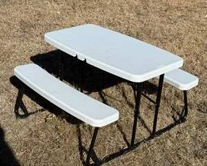 Peakform Heavy Duty Plastic Portable Child Sized Picnic Table