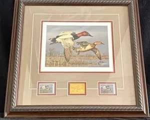 Ducks Unlimited Wildlife Print Featuring Ducks in Flight 1741/3000