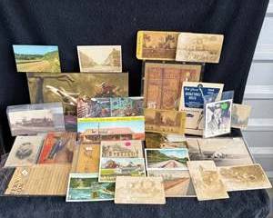 Vintage Photographs and Postcards Collection Including Museum of the Old West and Historic Scenic Views