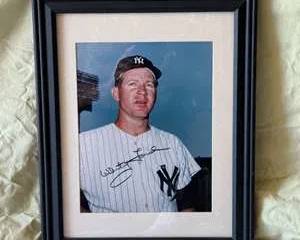 Framed Authentic New York Yankees Signed Photo of Whitey Ford