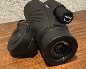 USOGood 10x42 Monocular Black Compact Single Lens Spotting Scope with Case - Brand New