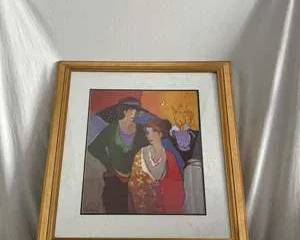 Socialite Duo by Itzchack Tarkay Framed Vintage Artwork