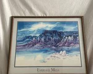 Emerald Mesa Landscape Art Print by Michael Atkinson