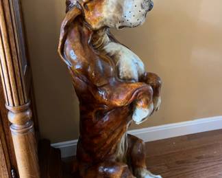 Vintage Large Ceramic and/or Paper Mache Basset Hound.