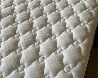 LIke New matress, boxspring and frame.