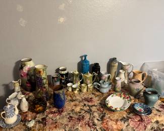 Very RARE, EXOTIC, PRIVATE pieces. Many of these vases were used in painting done by the late Van Waldron. He was in galleries in the Bay Area and very well known for his still life paints. (We have several of these as well. Van was family)