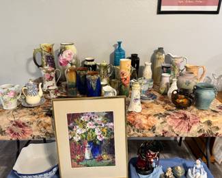 Fine vases. Many of these are seen in paintings by the late Van Waldron