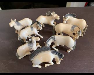 Bone horses from Chinese dynasty 1940’s