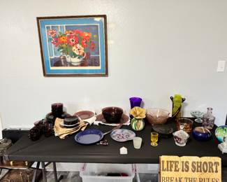 Painting. Colored glass