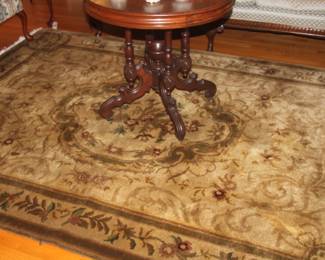 Olive green Oriental rug