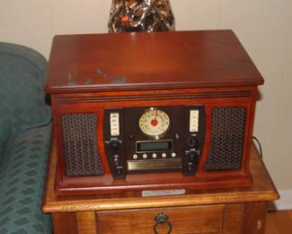 Stereo radio and record player, CD player