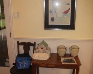 Small child's desk and chair