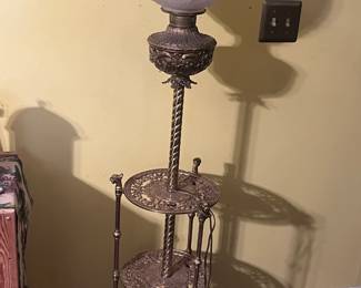 Antique Brass Piano Lamp