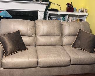 This is a brand new couch! Our client bought it for her new house, but it is too big for her living room