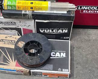 5 rolls of Welding wire and 2 boxes of electrodes