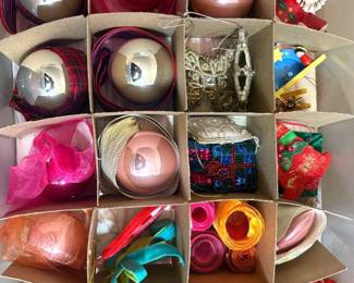 Storage Tub Full of Ornaments