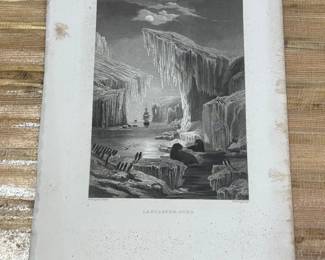 Antique Lancaster Sound Etching