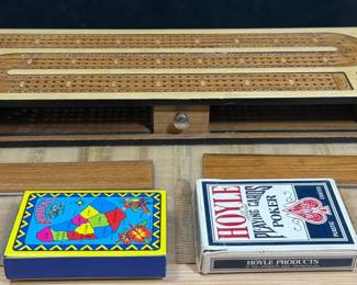 Wood Cribbage Board