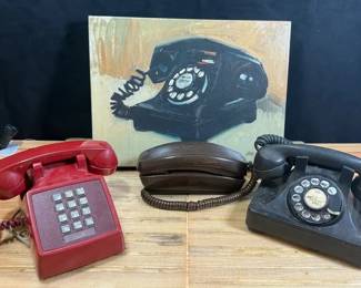 Vintage Phones Painting of A Vintage Phone
