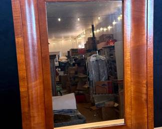 Vintage Wood Framed Mirror