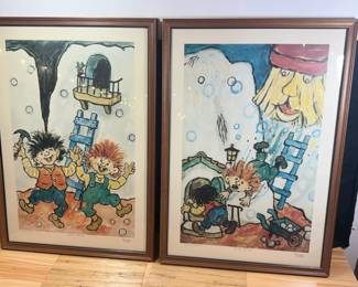 Prints From Norwegian Childrens Story Karius and Bactus