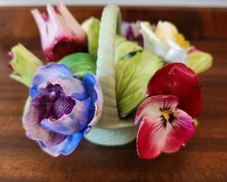 Staffordshire porcelain flowers