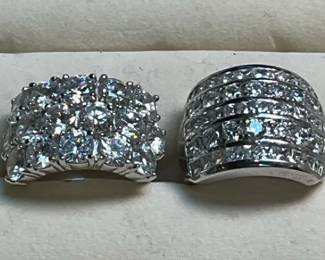 Sterling Size 6 Statement Rings