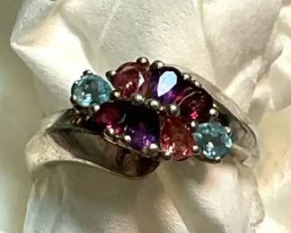 Cluster Ring Set In Sterling