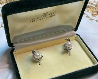 Mikimoto Pearl Earrings