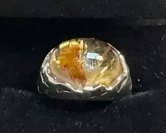 Sterling Quartz Dome Ring